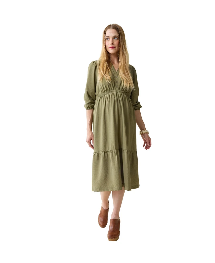 Ingrid + Isabel Maternity Versatile Midi Dress