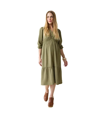 Ingrid + Isabel Maternity Versatile Midi Dress
