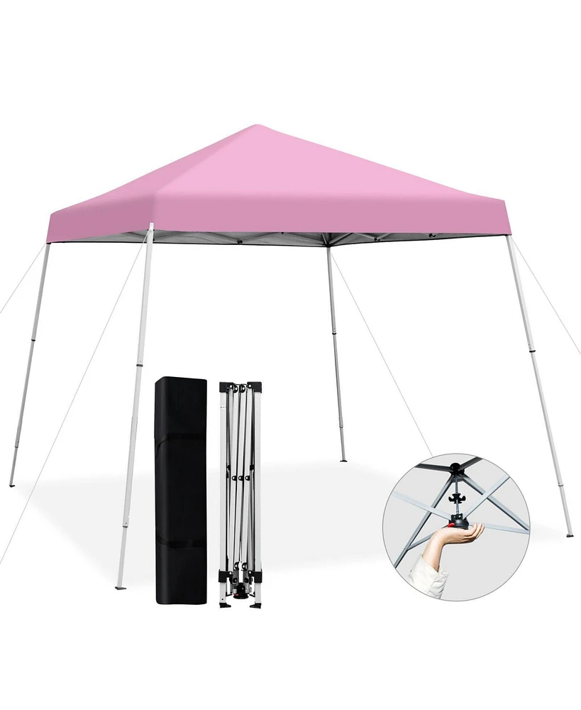 10 x 10 Feet Outdoor Instant Pop-up Canopy with Carrying Bag