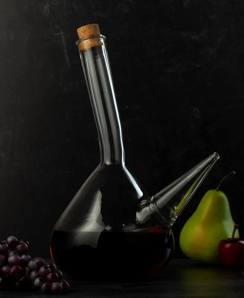 The Wine Savant Porron Handblown Wine Decanter