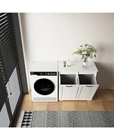 Laundry Cabinet, with 2 Removable Liner Bags