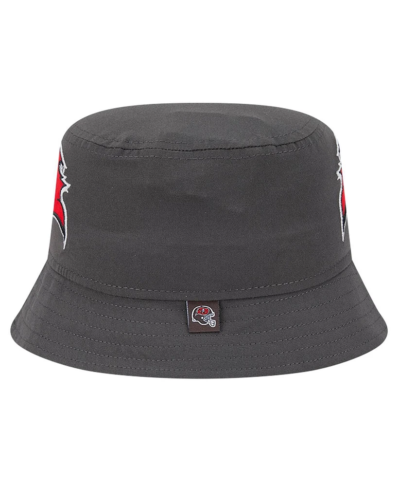 New Era Men's Pewter Tampa Bay Buccaneers Helmet Bucket Hat