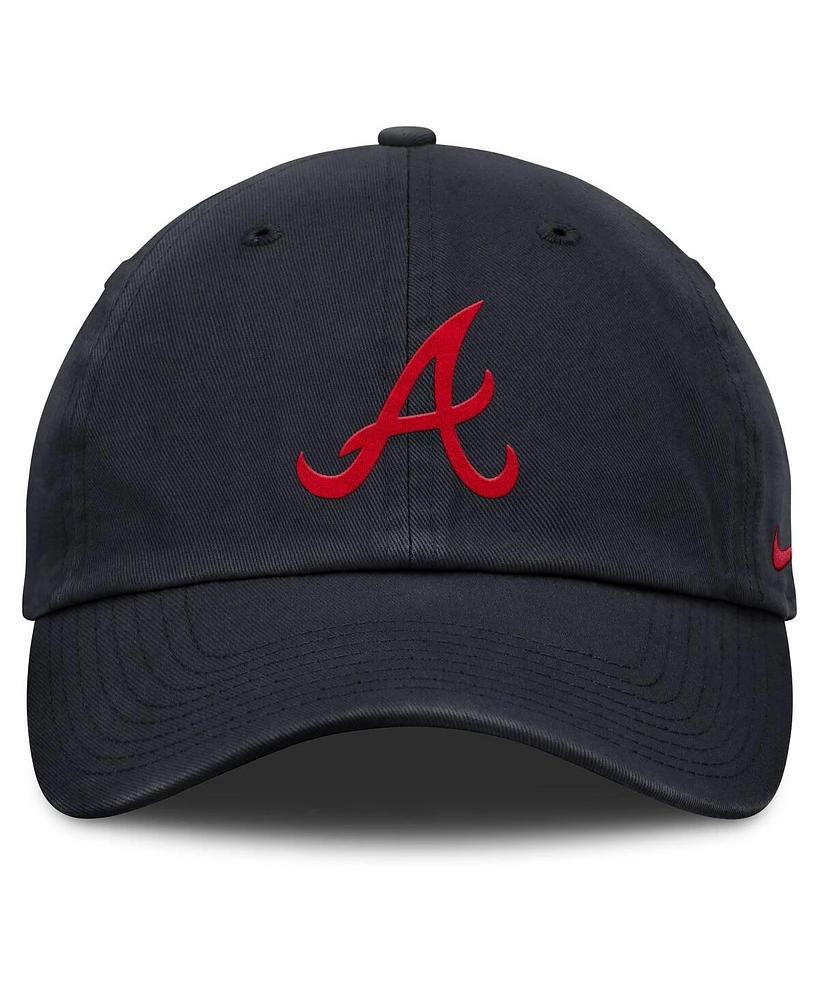 Nike Men's Navy Atlanta Braves Club Adjustable Hat