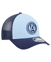 New Era Men's Light Blue Atlanta United Fc Color Pack 9FORTY A-Frame Adjustable Trucker Hat
