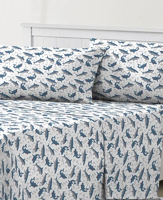 Dream Factory Sharks 3-Pc. Sheet Set, Twin