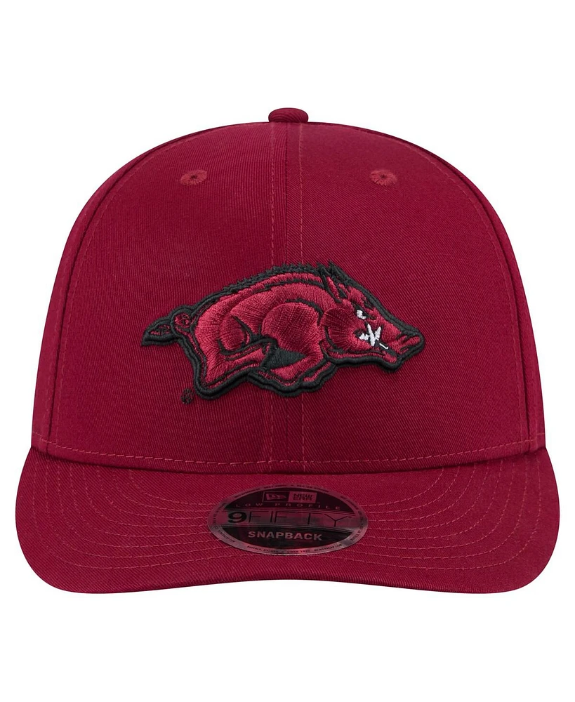 New Era Men's Cardinal Arkansas Razorbacks Low Profile 9FIFTY Snapback Hat