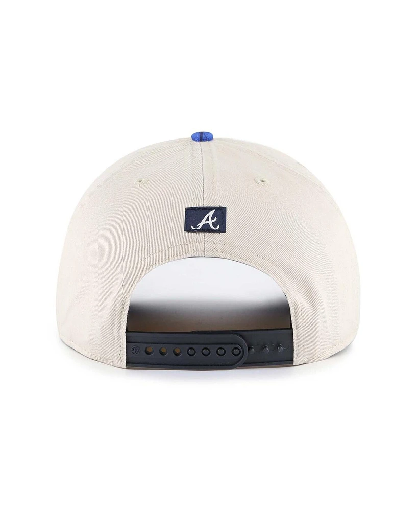 '47 Brand Men's Cream/Navy Atlanta Braves Fiji Rope Hitch Adjustable Hat