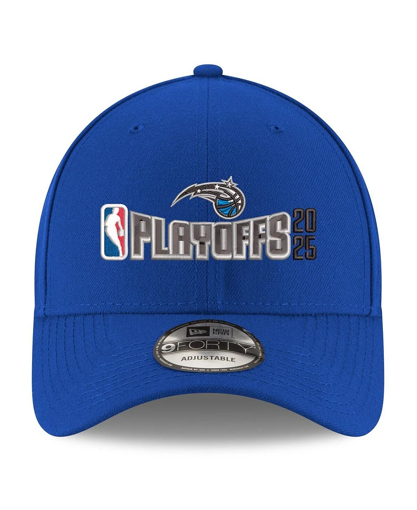 New Era Men's Blue Orlando Magic 2025 Nba Playoffs 9FORTY Adjustable Hat
