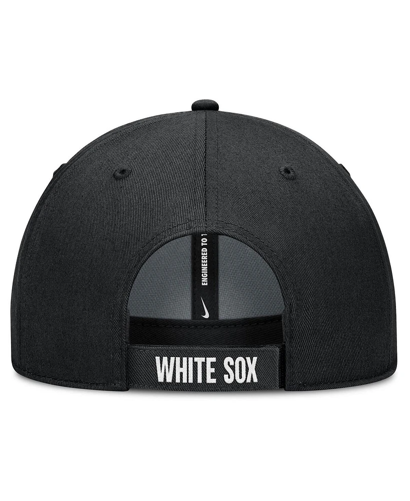 Nike Men's White/Black Chicago White Sox Club Performance Adjustable Hat