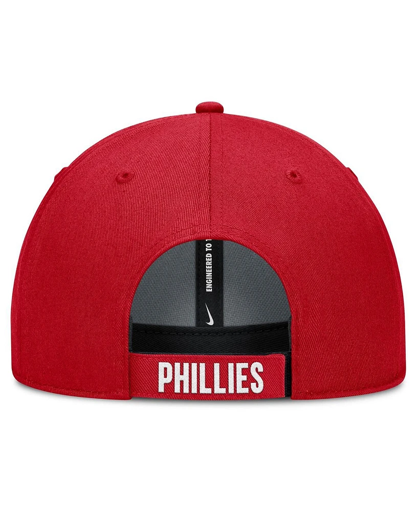 Nike Men's White/Red Philadelphia Phillies Club Performance Adjustable Hat