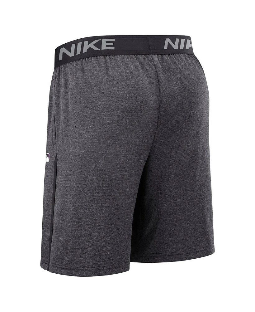 Nike Men's Anthracite New York Mets Authentic Collection City Connect Performance Knit Shorts