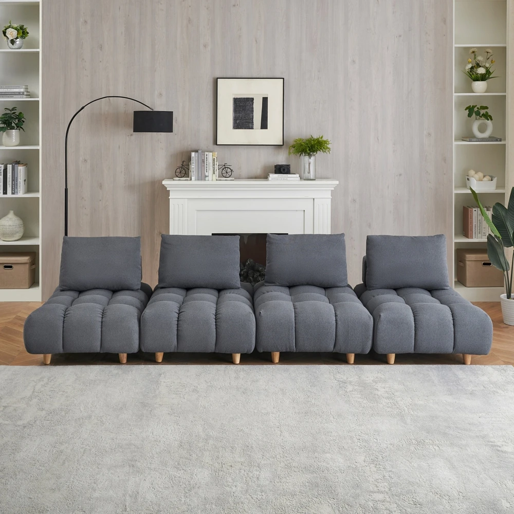 inches long, Teddy Sofa Fabric, with spacious and comfortable seats