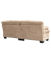 Khaki Chenille Sectional Sofa