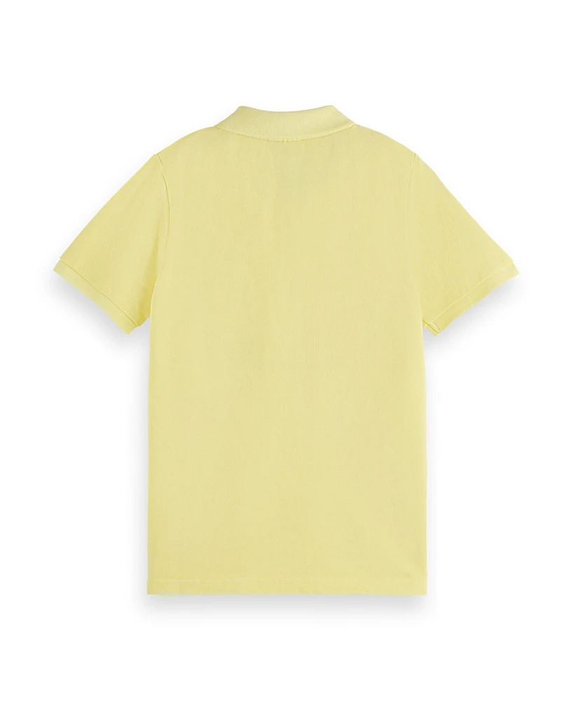 Scotch & Soda Little and Big Boys Garment Dyed Pique Polo Shirt