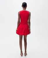 Mango Women's Short Balloon-Effect Dress