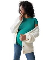 Ingrid + Isabel Maternity Button Front Cardigan Sweater