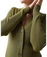 Ingrid + Isabel Maternity Ribbed Button Front Sweater Dress