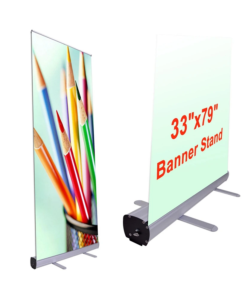 Yescom 10pcs Professional 33"x79" Retractable Roll Up Banner Stand Display Wholesale