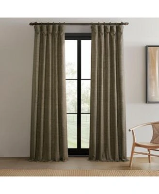 Raw Weave Linen Curtains 2 Panels Window Curtains Drapes Rod Pocket Bedroom Curtains 50 Inches Wide Linen Drapes.