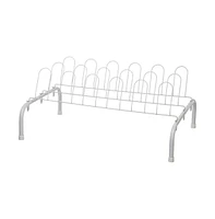 ClosetMaid 1039 Lightweight 9 Pair Freestanding Wire Shoe Rack Organizer, White