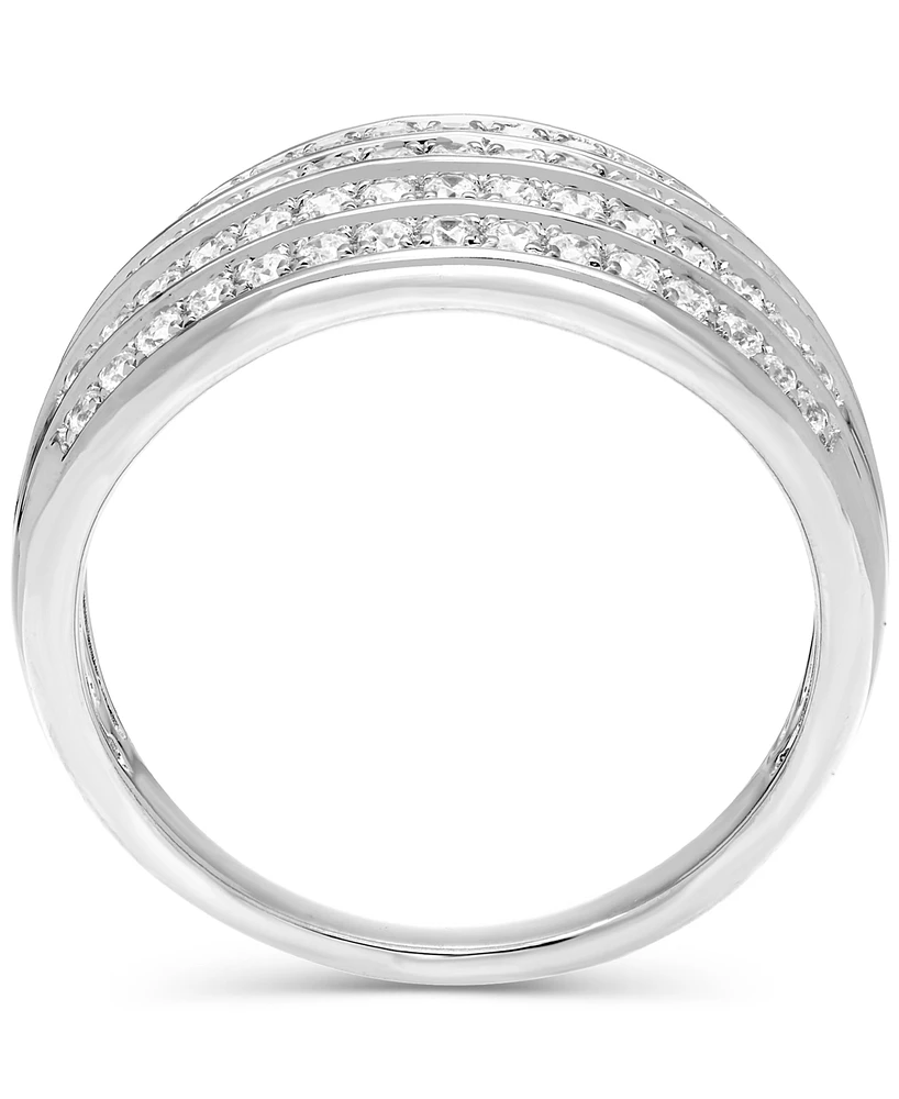 Diamond Multi-Row Ring (1/2 ct. t.w.) 10k White or Yellow Gold