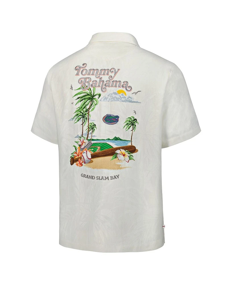 Tommy Bahama Men's White Florida Gators Grand Slam Bay Camp Button-Up Shirt
