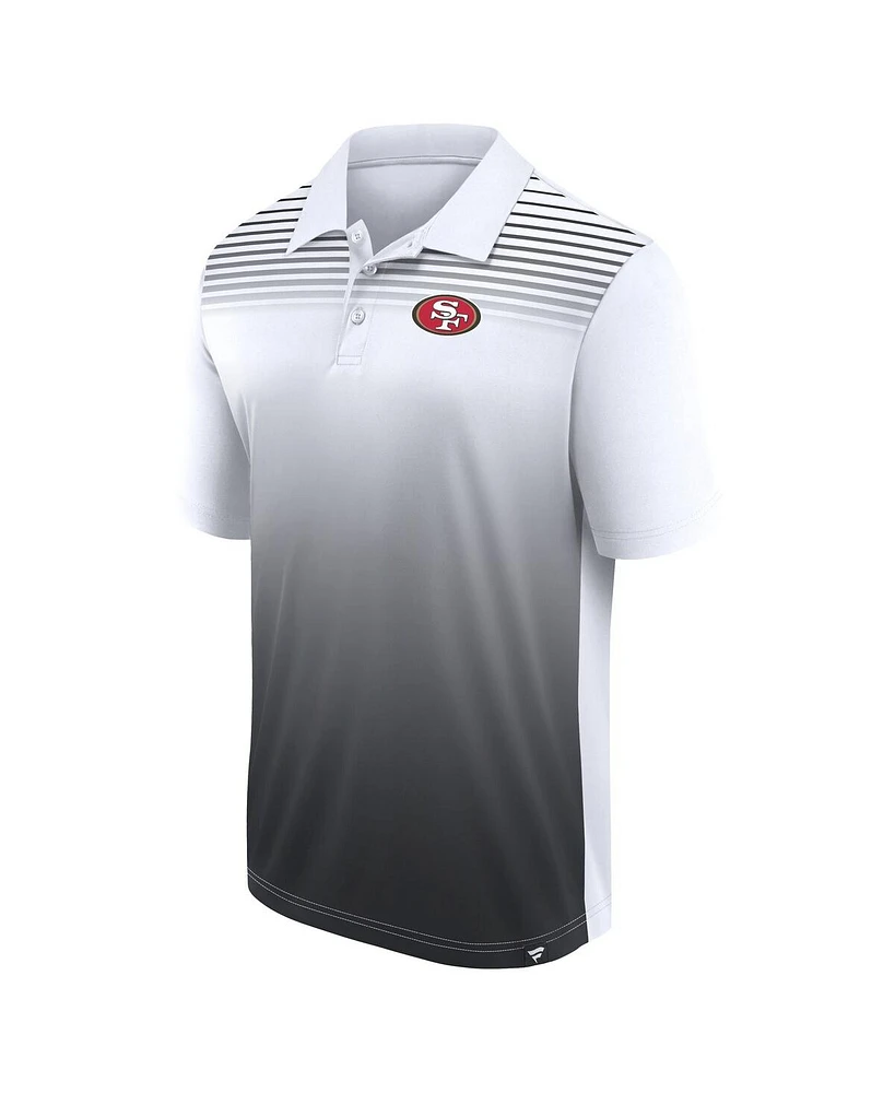 Logo Athletic Men's White/Black San Francisco 49ers Sandlot Game Polo Shirt