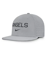 Nike Men's Gray Los Angeles Angels True Performance Fitted Hat