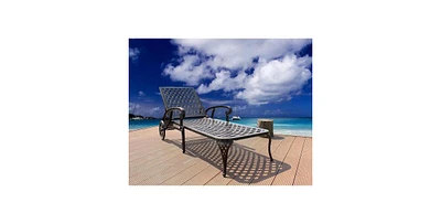 Mondawe Aluminium Cast lounge chair 1pcs white