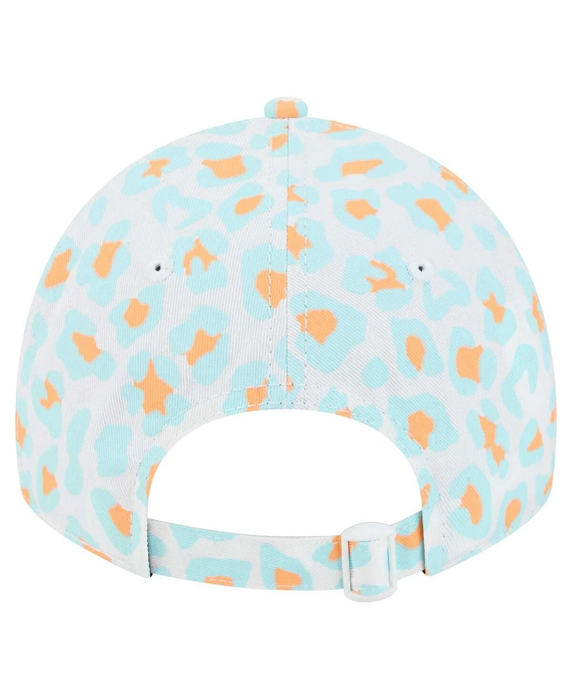New Era Women's White Miami Dolphins Active Leopard 9TWENTY Adjustable Hat