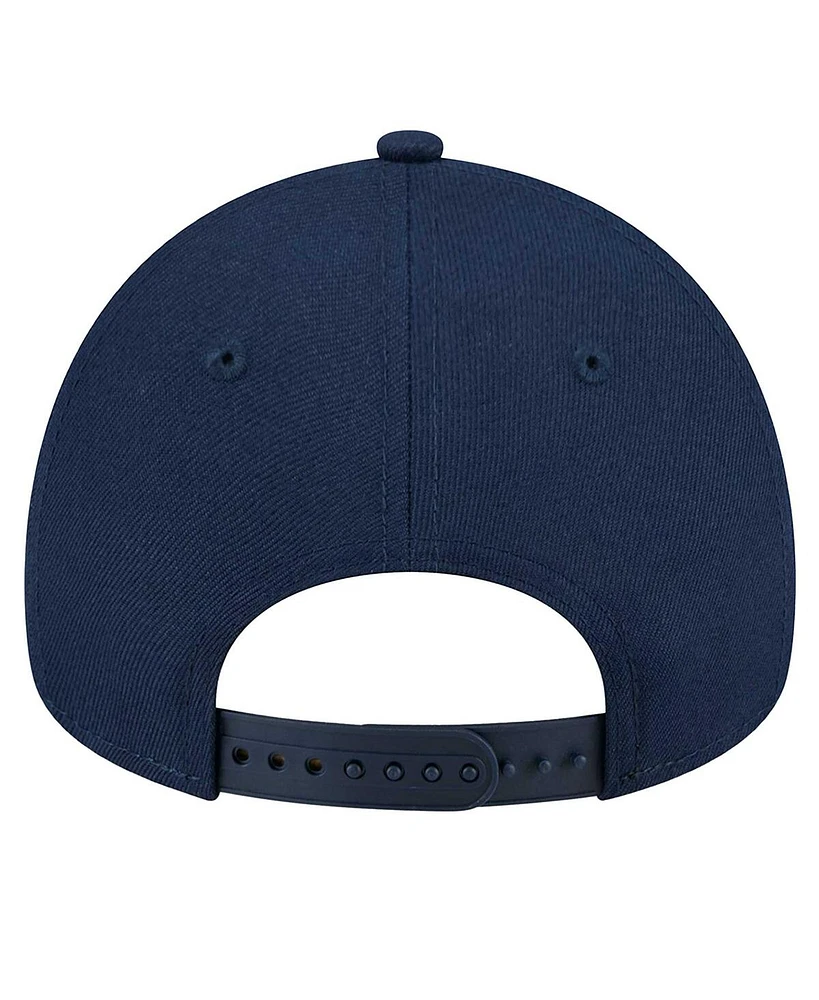 New Era Men's Navy Tennessee Titans A-Frame 9FORTY Adjustable Hat