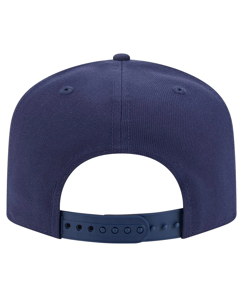 New Era Men's Navy Boston Celtics Colorpack A-Frame Pinch Front 9FIFTY Snapback Hat