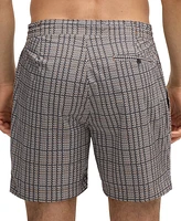 Boss by Hugo Men's Micro-Print Swim Shorts