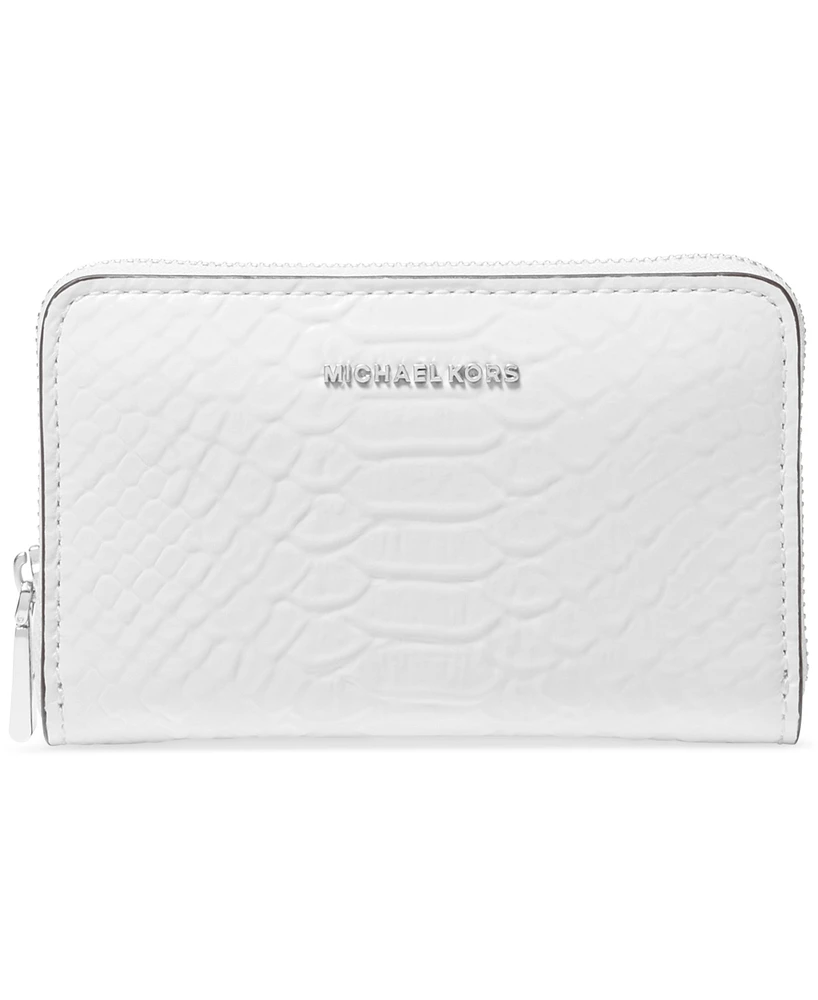 Michael Kors Jet Set Small Leather Zip Around Card Case