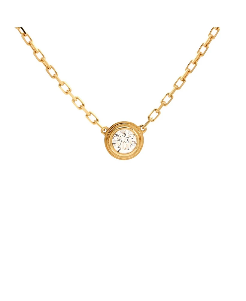Pre-Owned Cartier Large D'Amour Pendant Necklace 18K Gold with Diamond