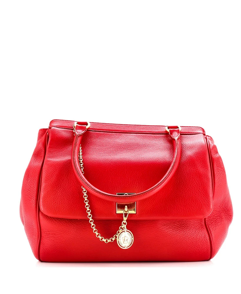 Pre-Owned Dolce & Gabbana Large Miss Sicily Bag Leather