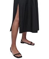 Dkny Jeans Women's Collared Cotton Long-Sleeve Shirtdress