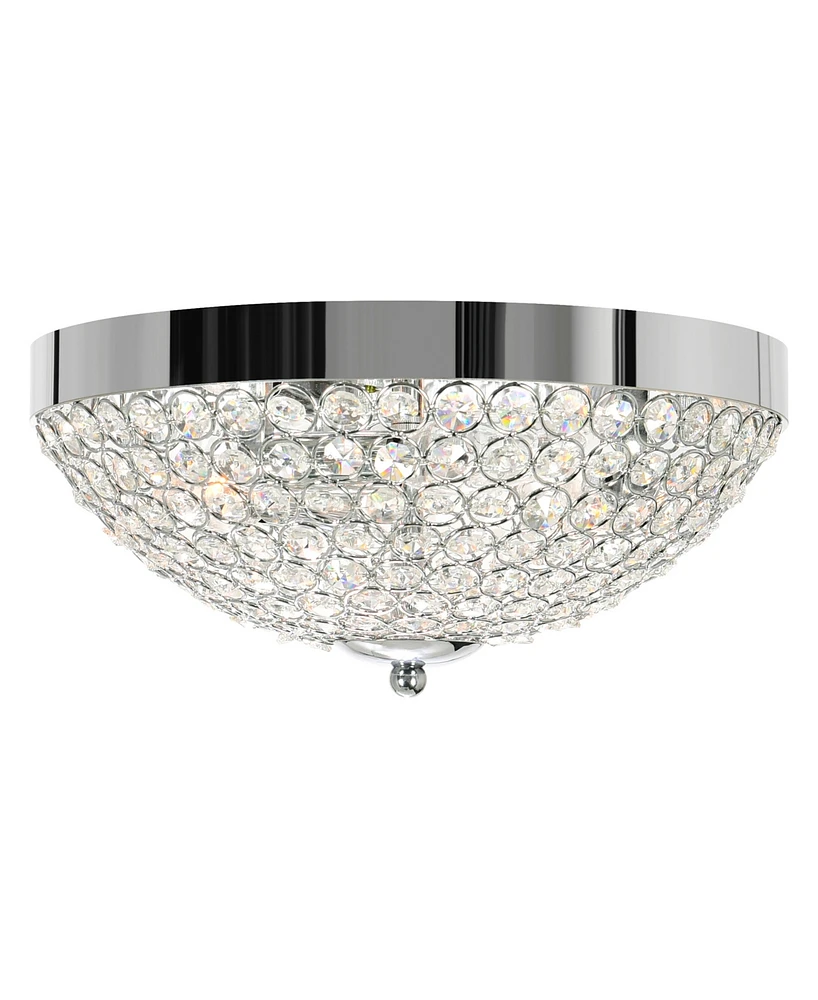 Cwi Lighting 6" Metal Globe 3 Light Bowl Flush Mount