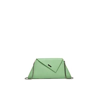 Susu Leather Clutch Bag Summer Green Evening Purse Unique Women's Handbag