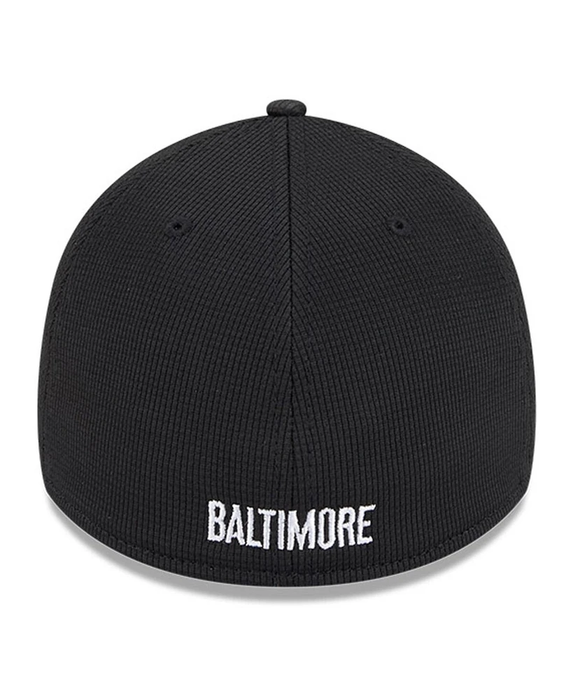 New Era Men's Black Baltimore Orioles City Connect Batting Practice 39THIRTY Flex Hat