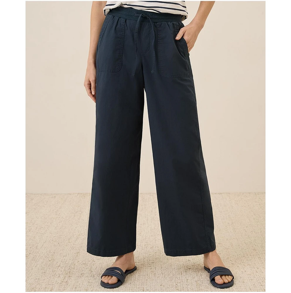 Pact Women's Organic Cotton Monterey Poplin Wide Leg