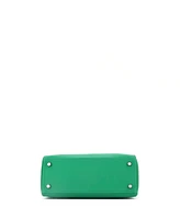 Pre-Owned Hermes Kelly 25 Handbag Green Swift with Palladium Hardware