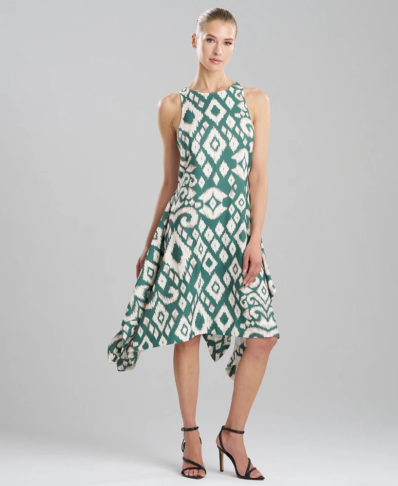 Natori Women's Printed Asymmetrical Midi Dress