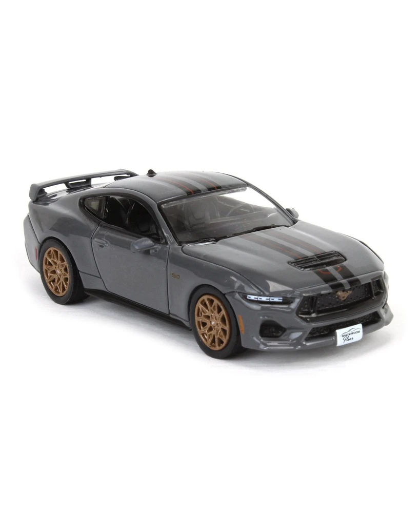 1/64 2024 Mustang Gt in Dark Matter Gray Showroom Floor Series