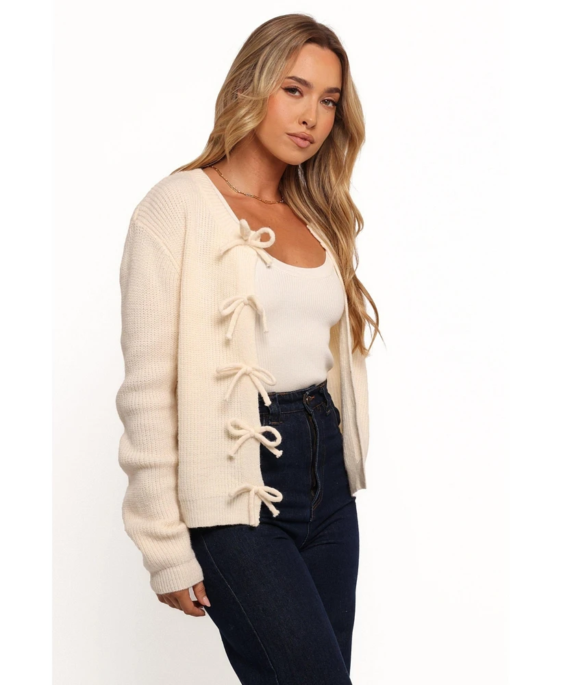 Petal and Pup Women's Wilde Bow Front Cardigan