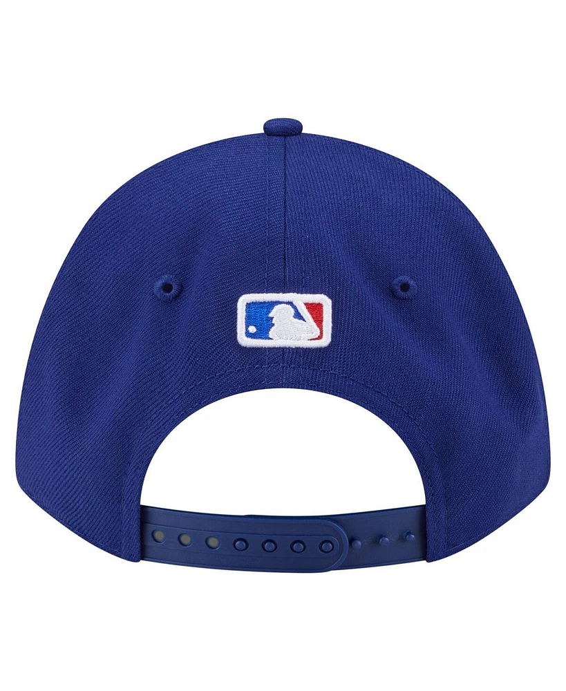 New Era Big Boys and Girls Royal Texas Rangers Player Replica 9FORTY Adjustable Hat