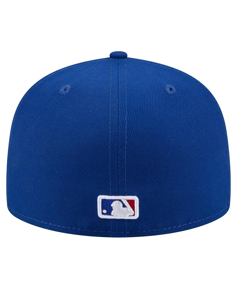 New Era Men's Royal Chicago Cubs Yarn Stitch 59FIFTY Fitted Hat