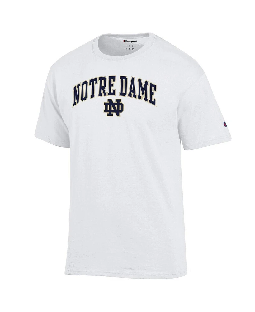 Champion Men's White Notre Dame Fighting Irish Arched Logo T-Shirt