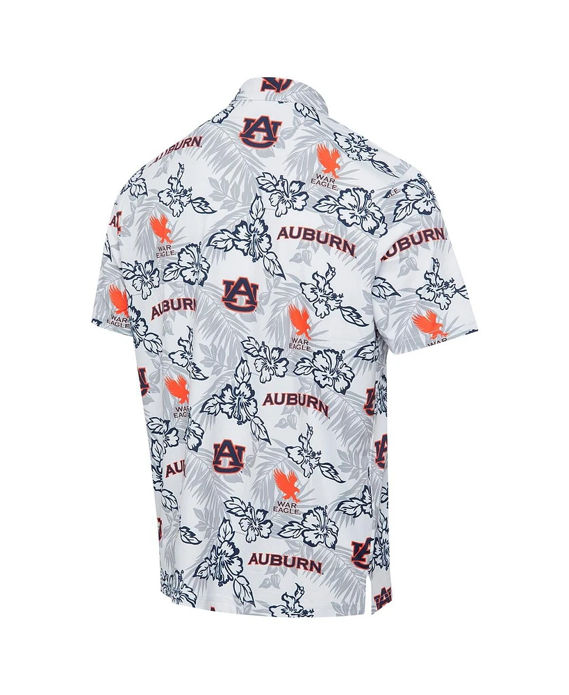 Reyn Spooner Men's White Auburn Tigers Performance Polo Shirt