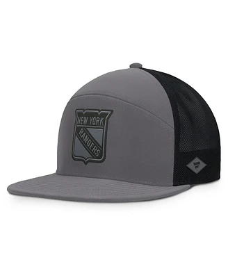 Fanatics Men's Charcoal New York Rangers Fairweather Adjustable Hat